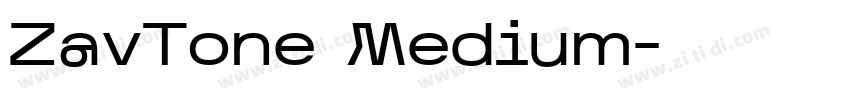 ZavTone Medium字体转换